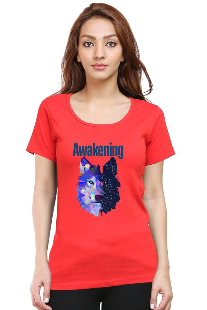 Women Round Neck Half Sleeve - Awakening