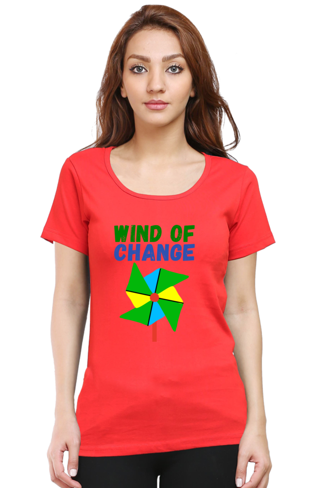 Women Round Neck Half Sleeve - Wind of Change