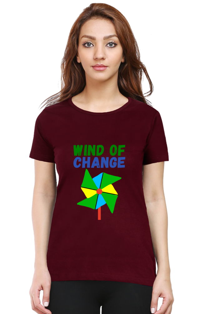 Women Round Neck Half Sleeve - Wind of Change