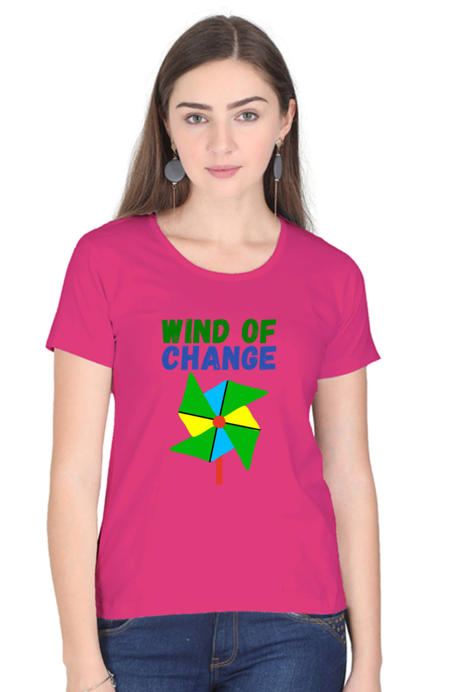 Women Round Neck Half Sleeve - Wind of Change