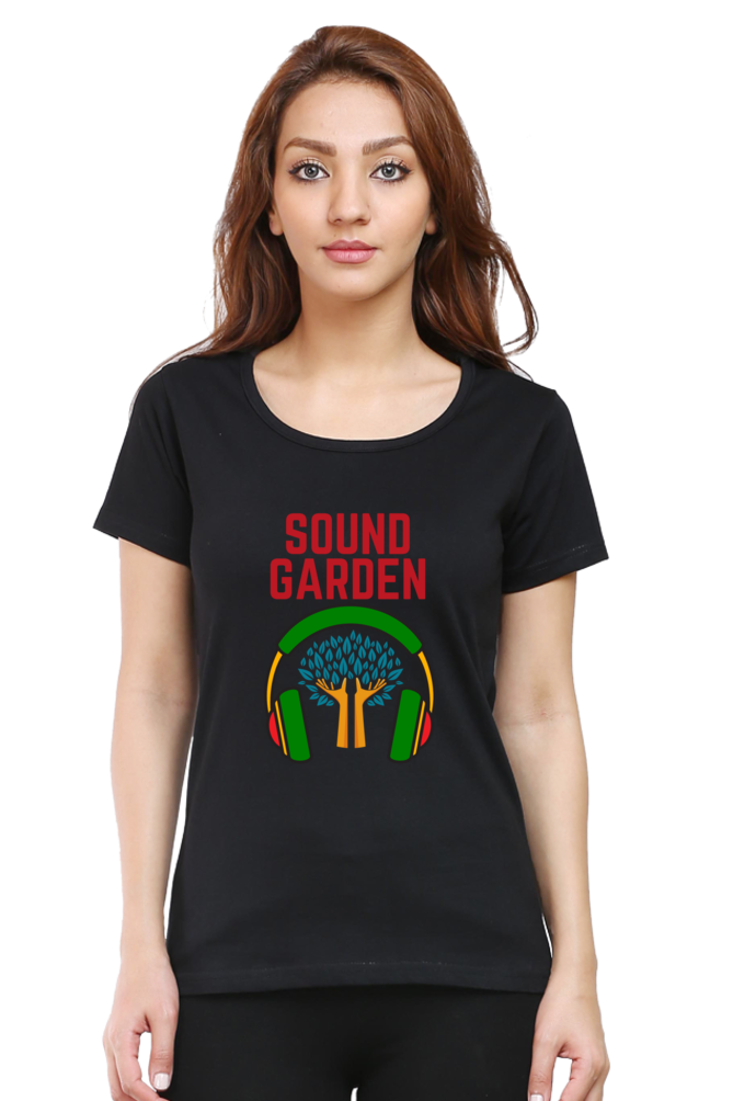 Women Round Neck Half Sleeve - Sound Garden