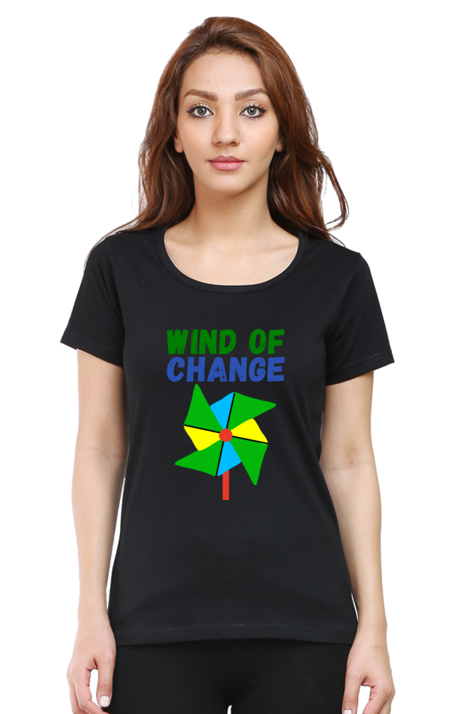 Women Round Neck Half Sleeve - Wind of Change