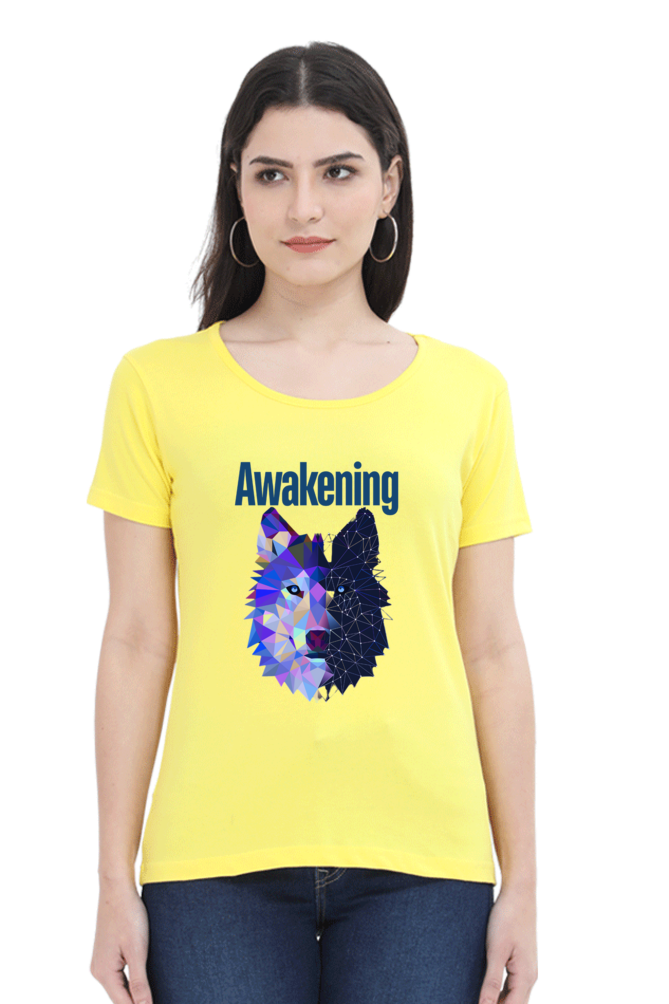 Women Round Neck Half Sleeve - Awakening