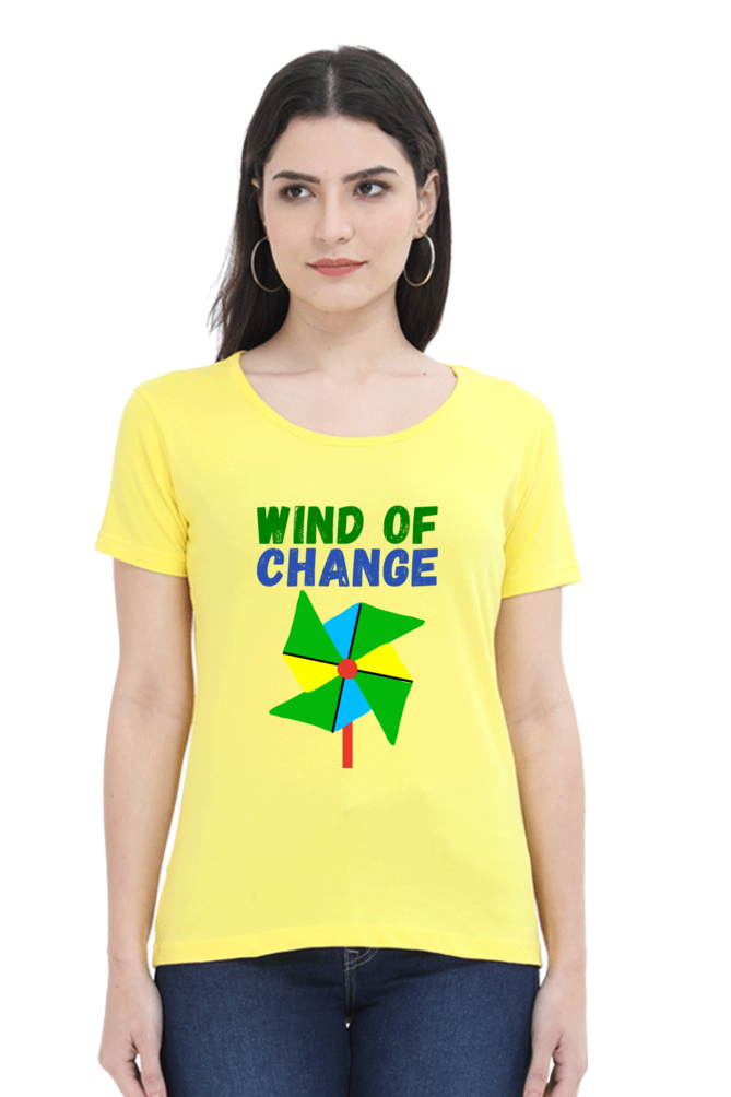 Women Round Neck Half Sleeve - Wind of Change