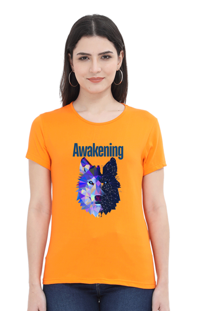 Women Round Neck Half Sleeve - Awakening