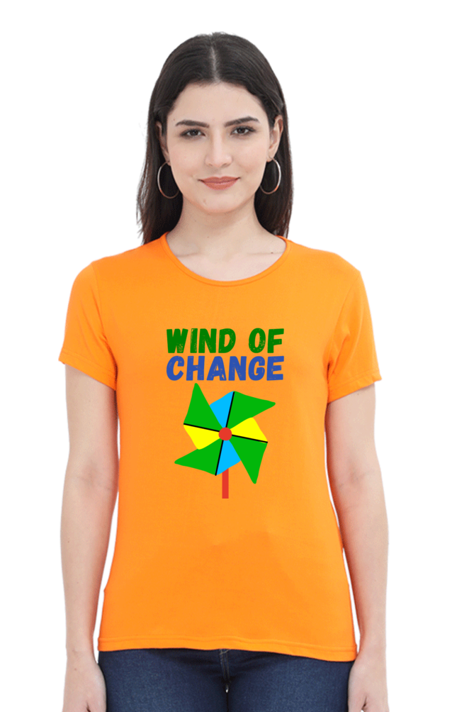 Women Round Neck Half Sleeve - Wind of Change