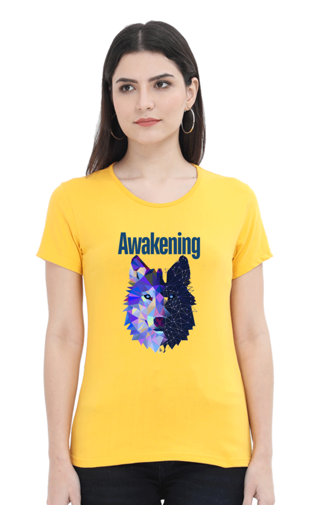 Women Round Neck Half Sleeve - Awakening