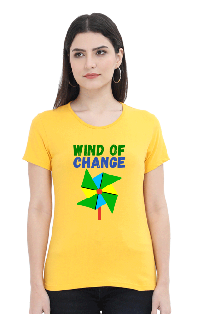 Women Round Neck Half Sleeve - Wind of Change