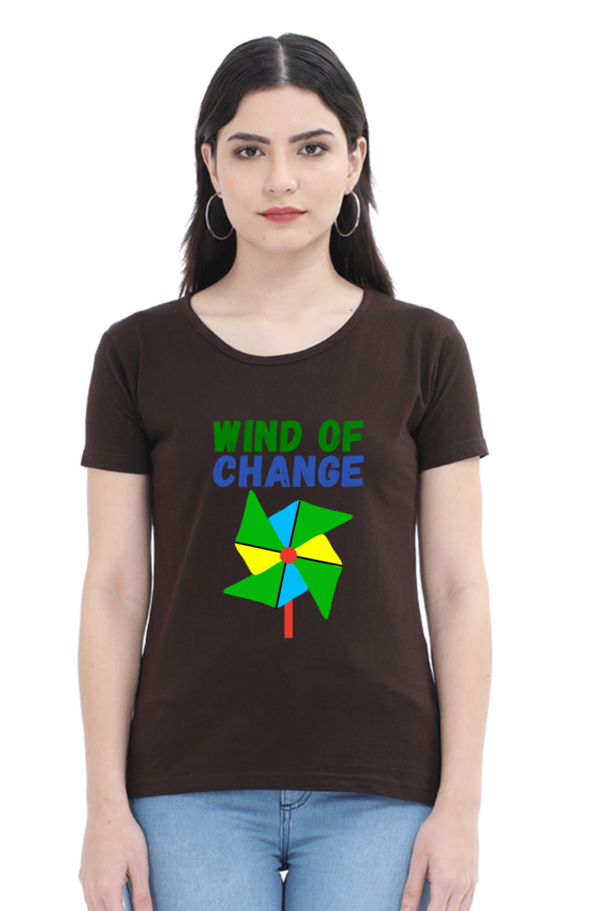 Women Round Neck Half Sleeve - Wind of Change