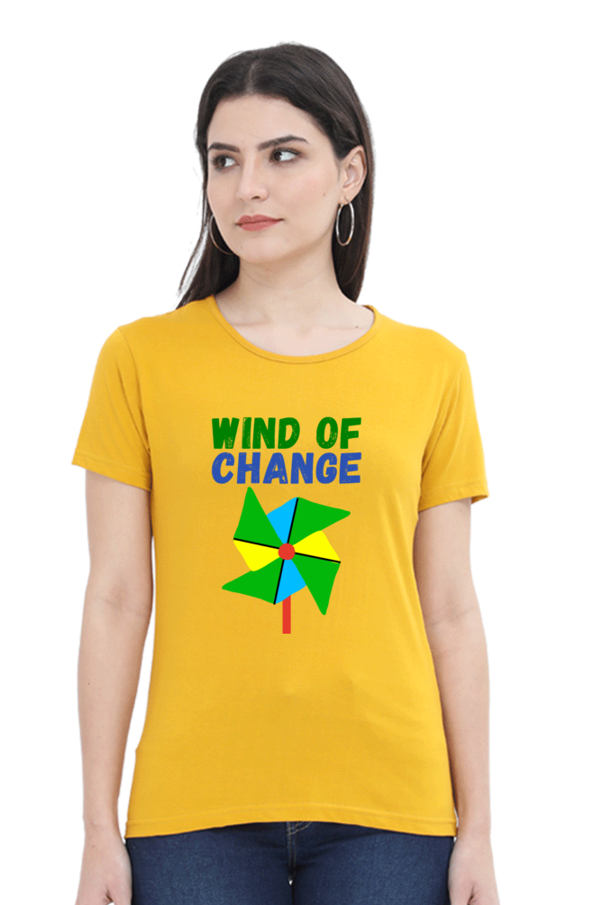 Women Round Neck Half Sleeve - Wind of Change