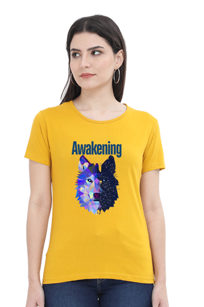 Women Round Neck Half Sleeve - Awakening