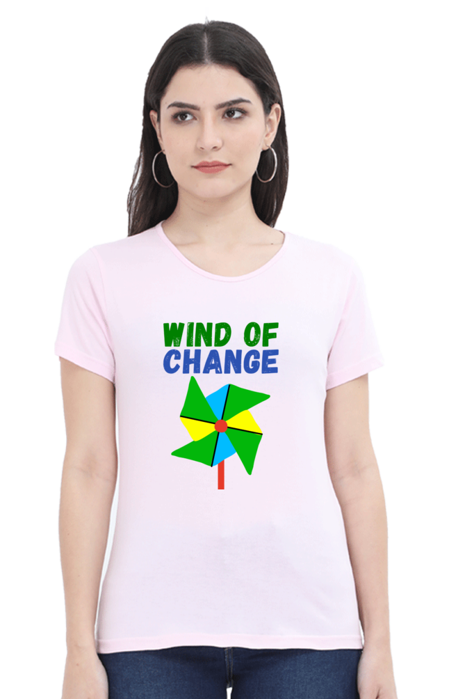 Women Round Neck Half Sleeve - Wind of Change