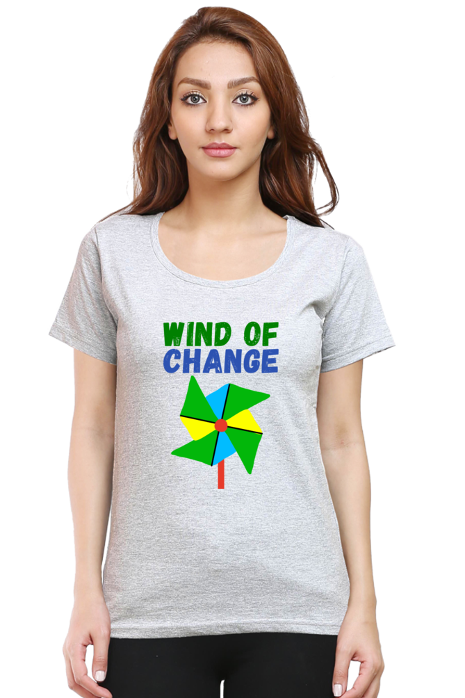 Women Round Neck Half Sleeve - Wind of Change