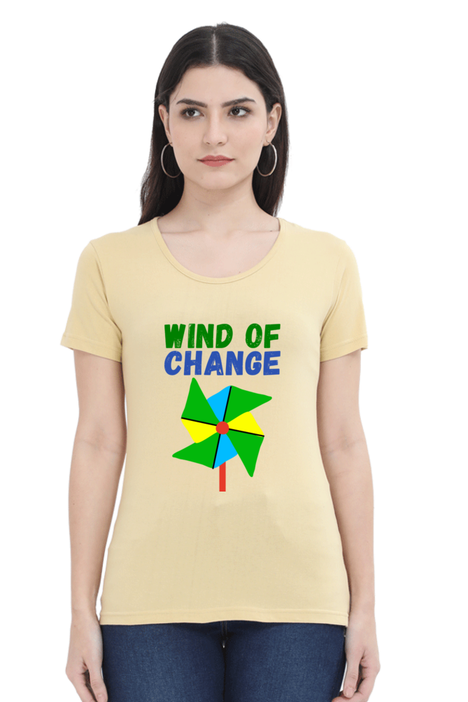 Women Round Neck Half Sleeve - Wind of Change