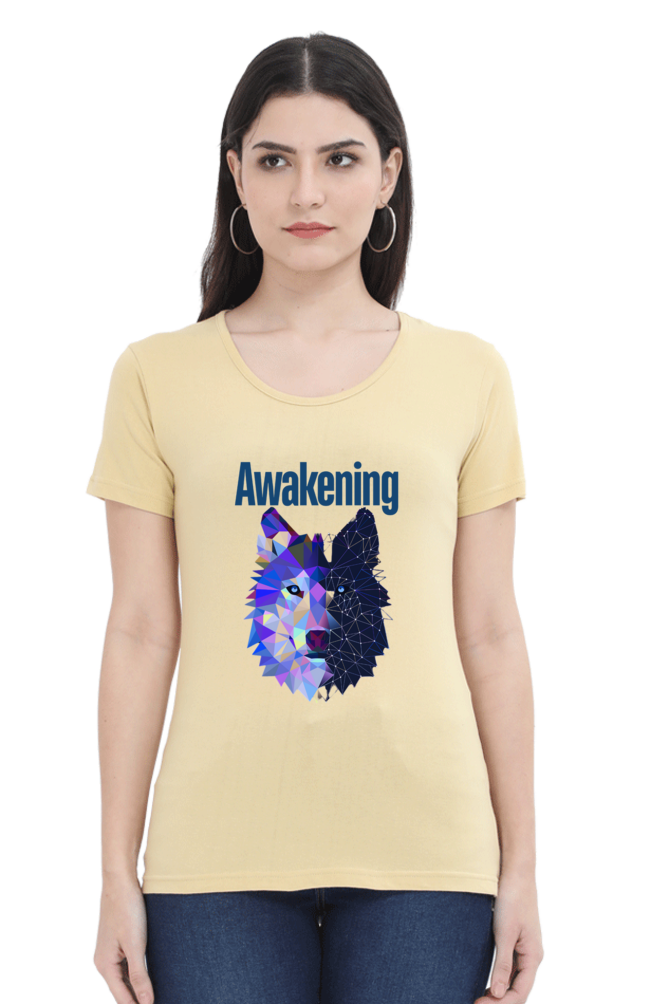 Women Round Neck Half Sleeve - Awakening