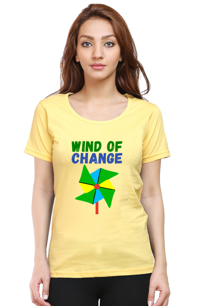 Women Round Neck Half Sleeve - Wind of Change