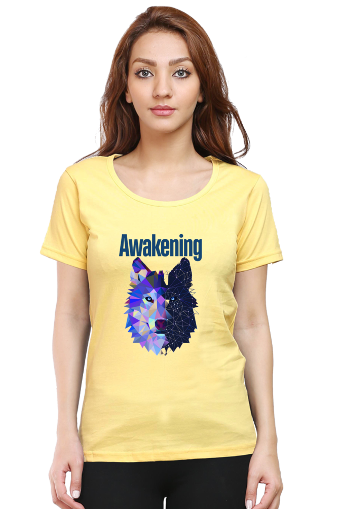 Women Round Neck Half Sleeve - Awakening